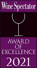 wine spectator 2021 restaurant award of excellence winner