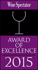 wine spectator 2015 restaurant award of excellence winner