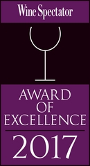 Wine Spectator 2017 Restaurant Award of Excellence Winner